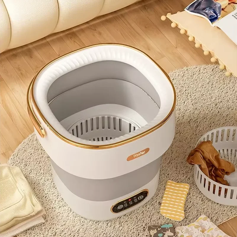 

Портативная складная электрическая стиральная машина объемом 13 л, многофункциональный мини-прибор для дома, путешествий, одежды, нижнего белья, детской одежды