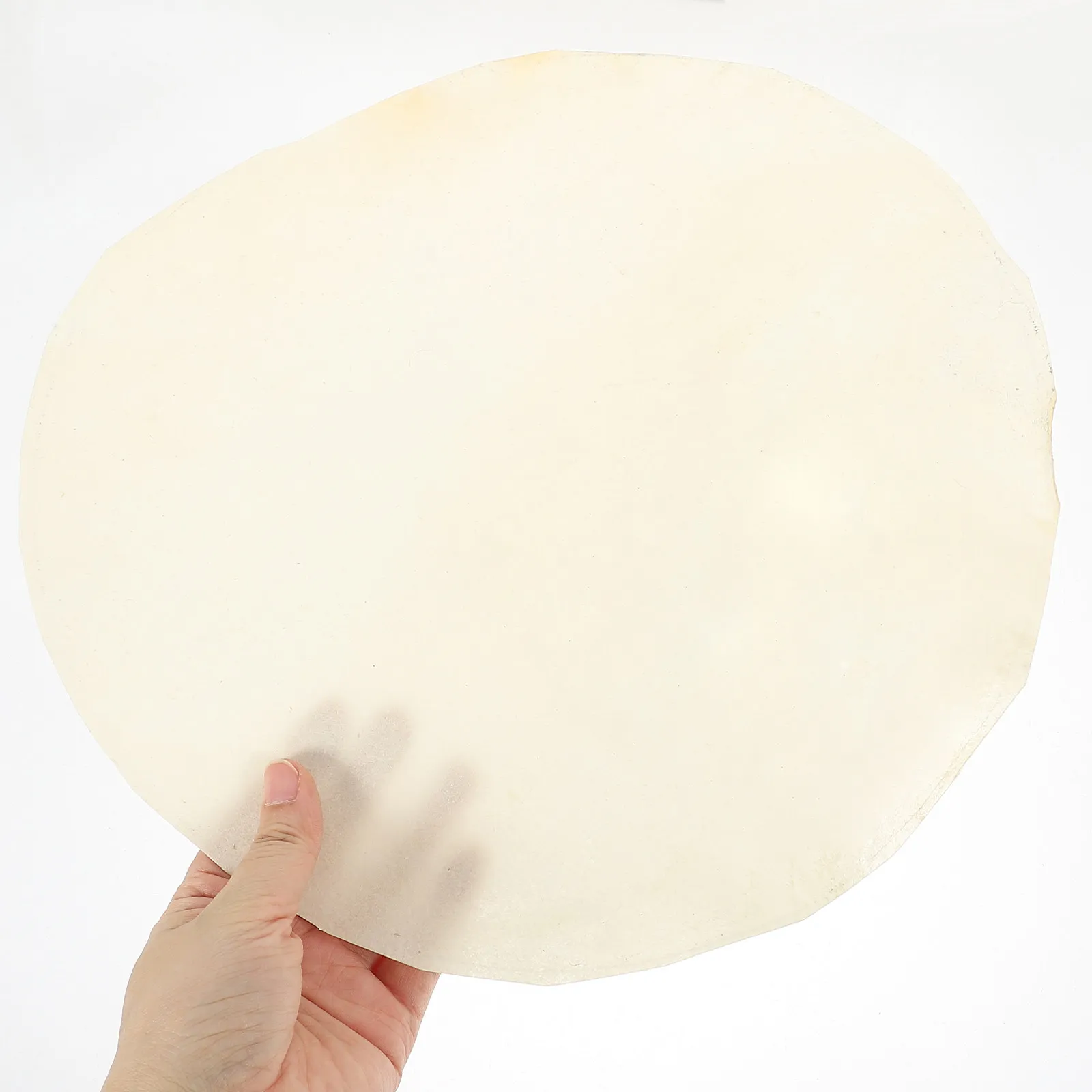 Kit com 3 Peles Redondas de Djembe em Pele de Cabra Natural para Substituição - Acessório de Percussão Africana com Timbre Autêntico