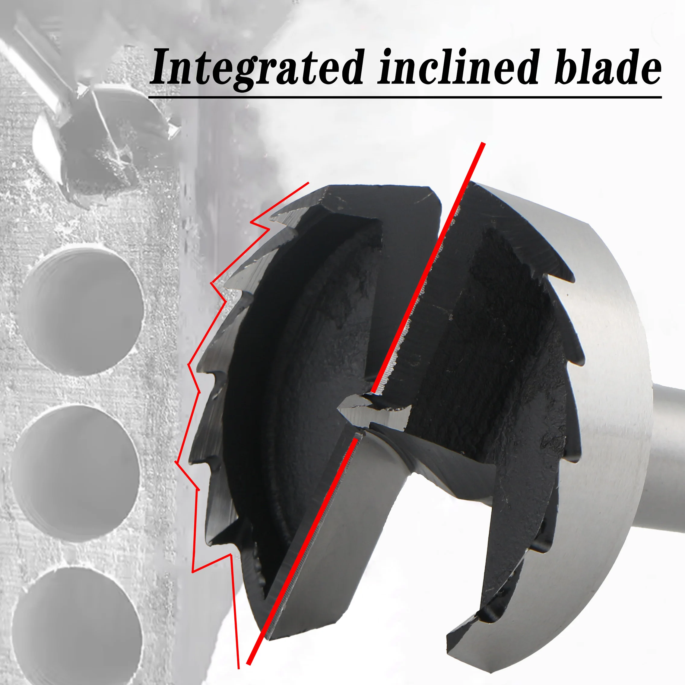 2 pçs haste redonda 6-100mm forstner broca multi-dente buraco de madeira viu madeira auto centralização dobradiça chato cortador de aço de alto carbono