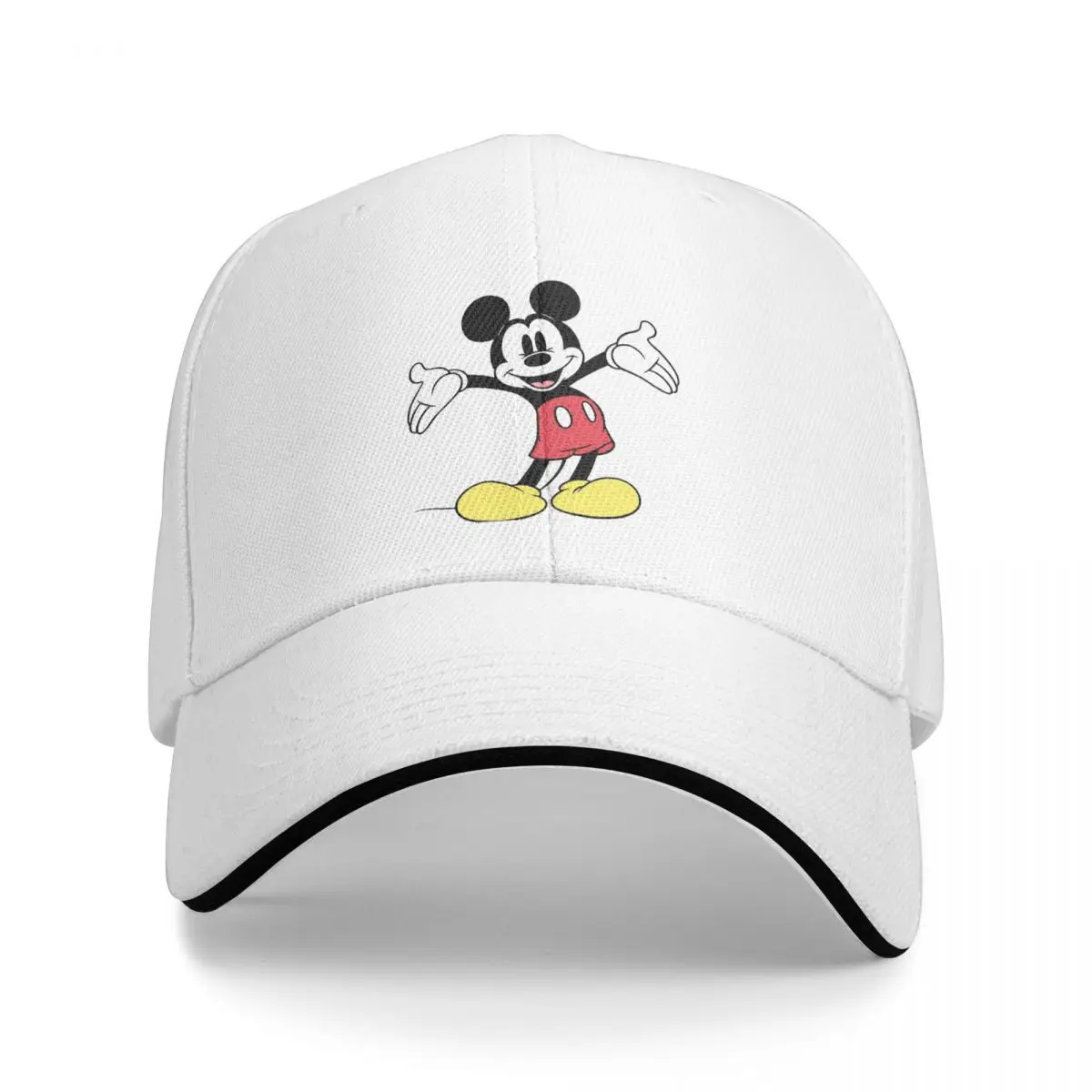 Rekreacyjne Mickey Mouse czapki baseballowe męskie damskie nakrycia głowy do codziennych czynności regulowane