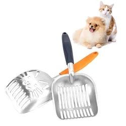 Cat Sand Cleaning For Dog Cat Clean Feces Supplies Cat Litter Shovel Pet Cleanning Tool Pet Products Metal Scoop