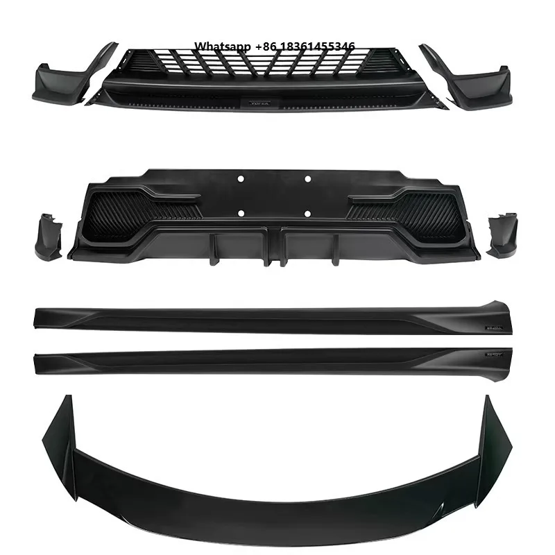 

For Model Y 2021-2024 modified Tail wing Side skirt Auto accessories Body kit front lip rear Lip