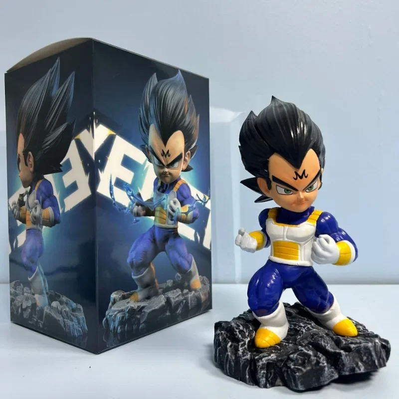 

19.5CM Dragon Ball Figures Super Series Battle Earth Vegeta Lightning Vegeta Boxed Model Ornaments For Children's Gifts