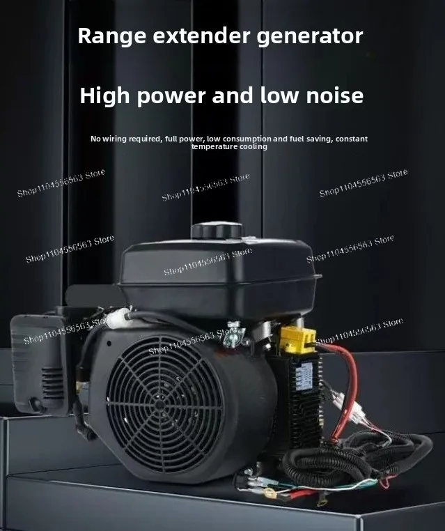 

3-6 kilowatt electric vehicle range extender low-noise portable generator, with DC voltages of 48 volts, 60 volts, and 72 volts.