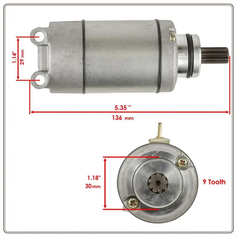 Надежный серебряный стартер для Yamaha WR250F 2003-2013 WR250 WR250FR WR250FS WR250FT WR250FV 5UM-81890-00 5UM-81890-10, серебристый