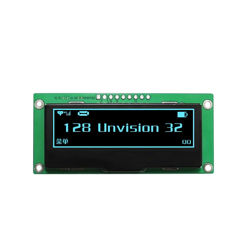 Modul 2.23 inci dengan layar 128x32 SSD1305 controller, SPI/IIC 9 pin serial port, 2.23 OLED display