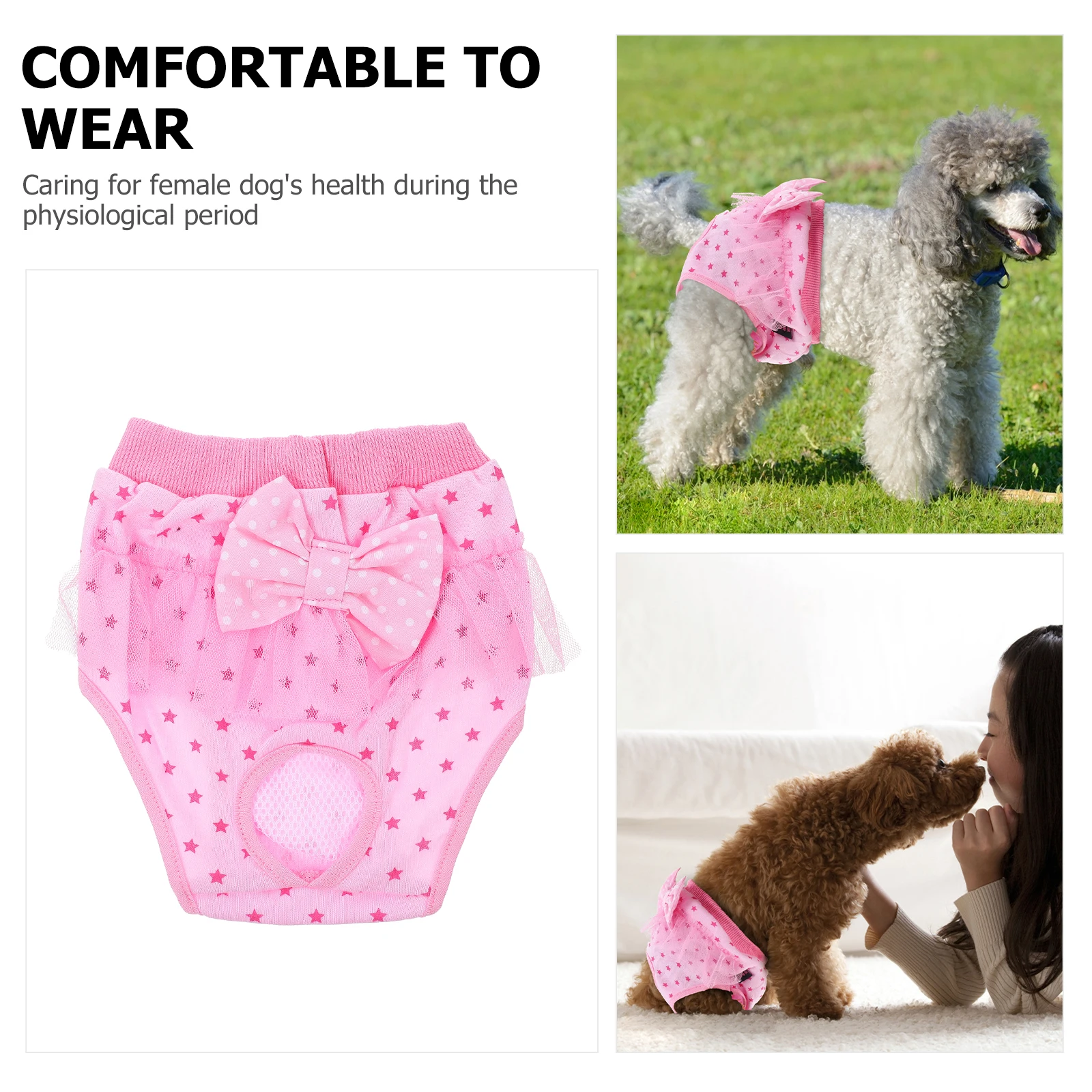 

Sanitary Pants Female Dog Period Panties Reusable Cotton Leak Proof For Puppy Pet Pants Pet Supply Clean Pads