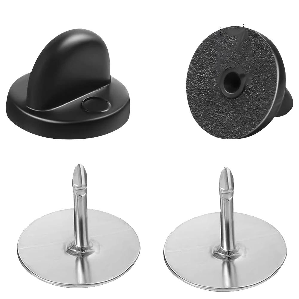 

50/100/200 Pairs Enamel Pin Backs Tie Tacks Blank Pins with Rubber Pin Backs for DIY Lapel Pin Brooch Badge Jewelry Craft Making
