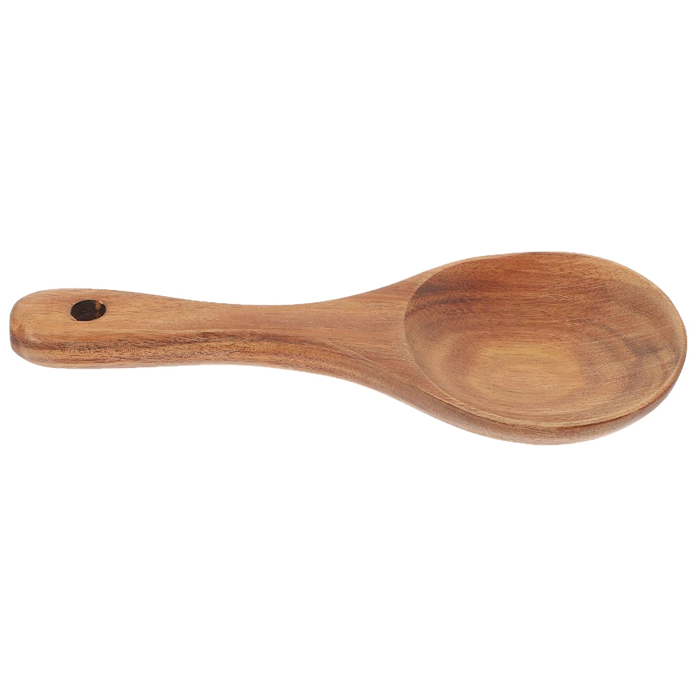

Rice Spoon Wooden Kitchen Utensils Non Stick Cooked Scoops Rice Paddle Spoons Versatile Use Easy Clean Wood Cooking Spoon