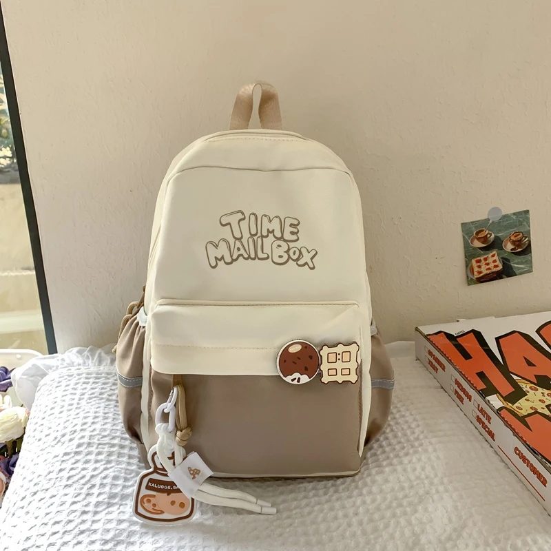 

Stylish Women's Backpack Large Capacity Casual Men's Backpack Lightweight Oxford Student Backpack Compact Travel Backpack