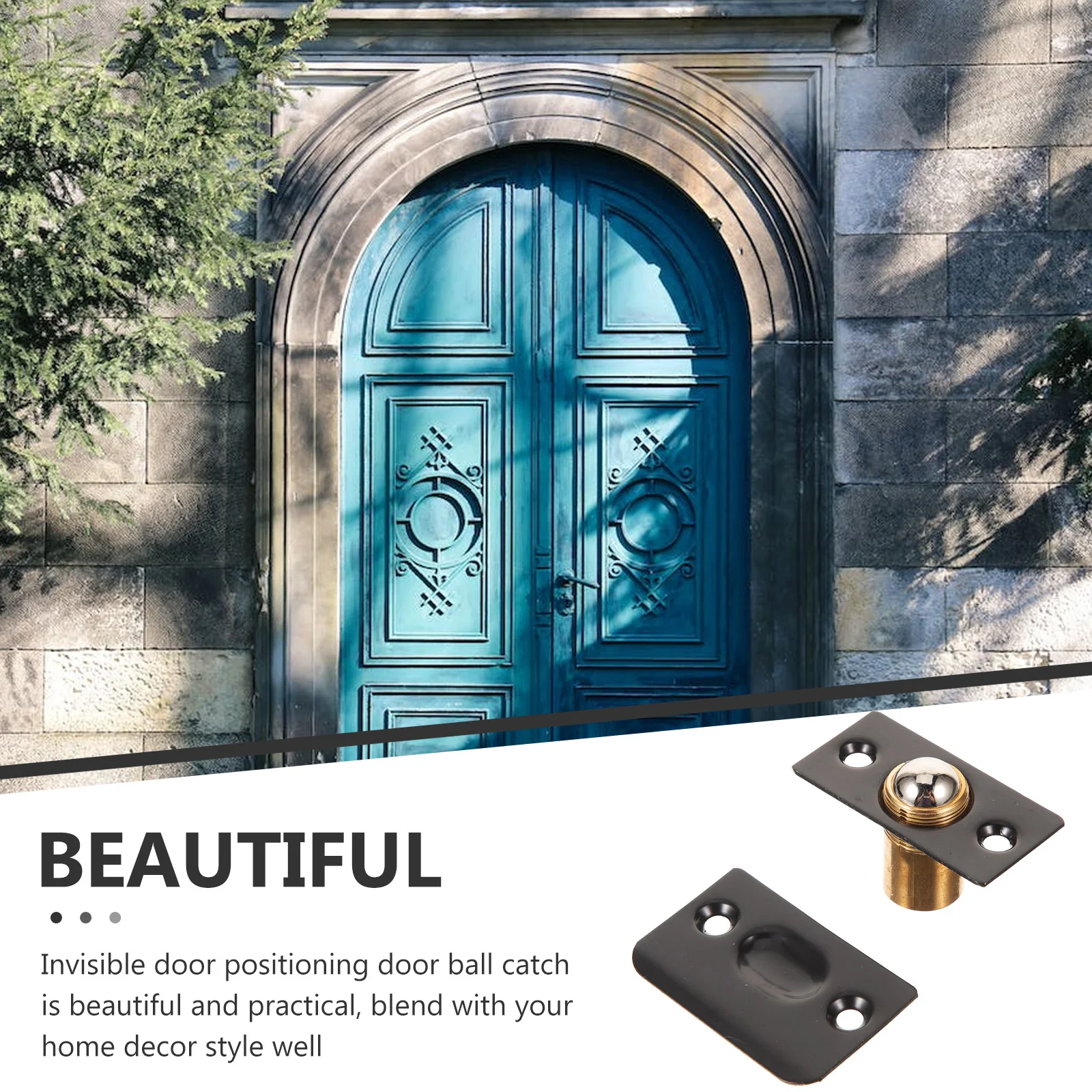 

1 Set Stainless Steel Door Ball Catch Invisible Cabinet Latch For Closet Drawer Door Latches Hardware Ball Catch Replacement