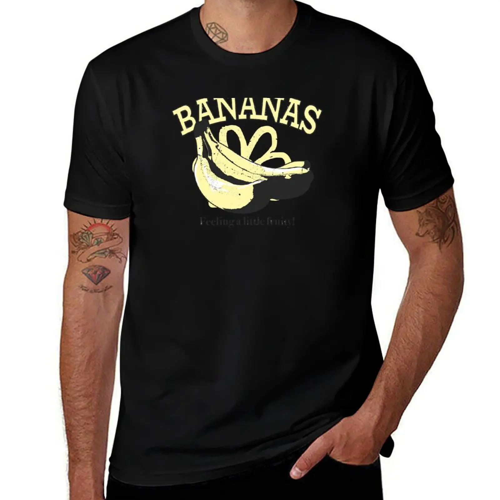 Bananas Fruity Tshirt T-Shirt Breathable Mesh Panel T-Shirt