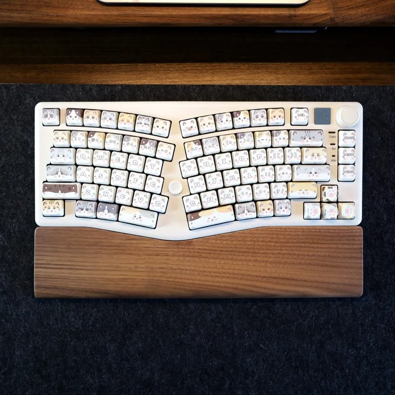 

LeobogA75 Alice Hand Rest Walnut Wood Keyboard Wrist Rest Customized Palm Rest for Hi75 Hi8 Hi98 Game Mechanical Keyboard Gifts