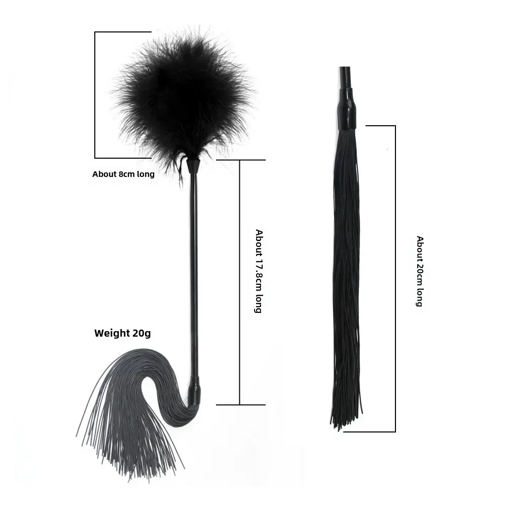 성인용 다기능 섹시한 장난감 채찍, 재미있는 깃털 실리콘 소프트 채찍, 열정적 인 장난꾸러기 섹스 토이, 섹스 게임