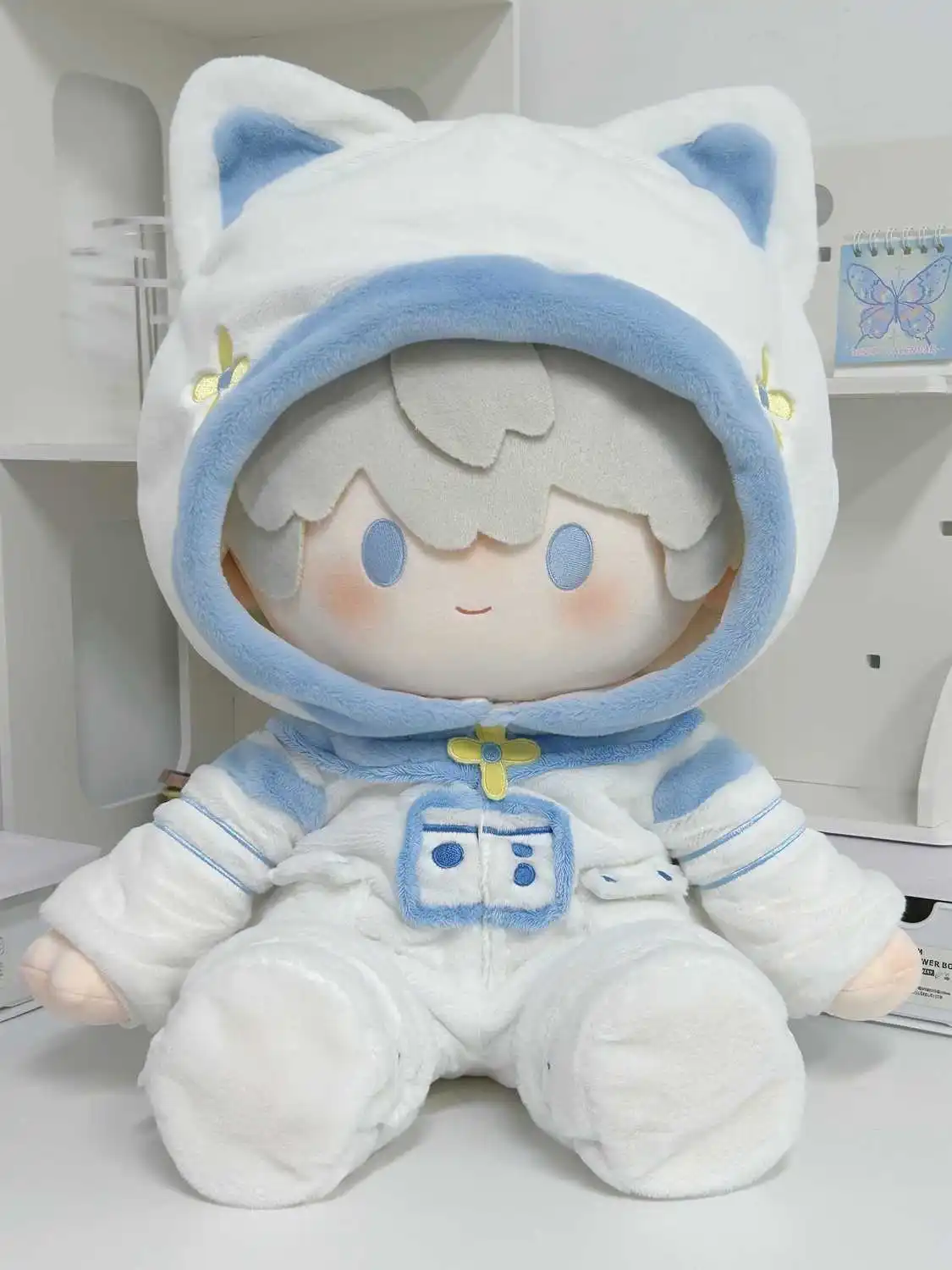 

Аниме Love and Deepspace Xavier, милый космический костюм для сидения 40 см, плюшевая кукла, одежда, костюм для косплея, реквизит, подарок