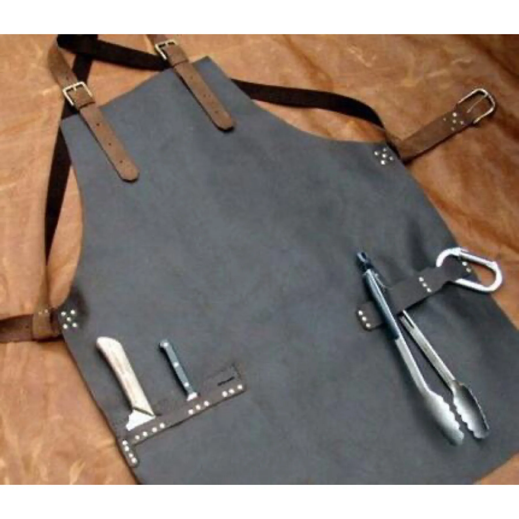 American leather apron waterproof simple men and women work apron waist bar painting coffee shop handmade apron