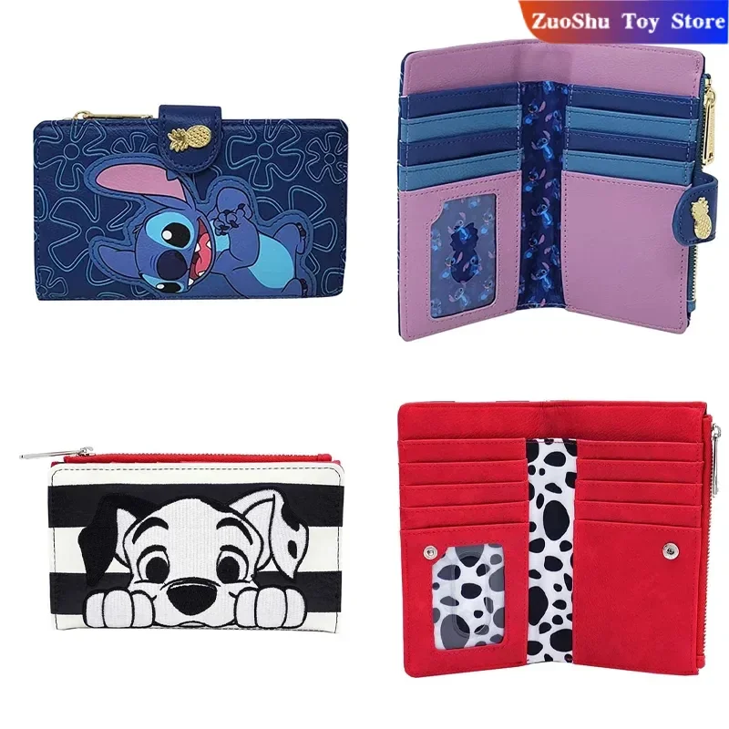 

Новый Disney Stitch Loungefly косплей мини детский кошелек модный аниме мультфильм школьная сумка кошелек далматинский персонаж подарок