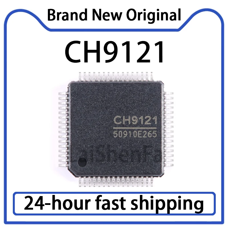 1PCS CH9121 Package LQFP-64 Network Serial Port Transparent Transmission Chip Original Stock