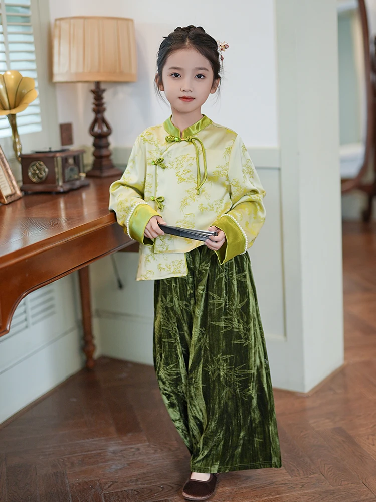 nuovo-arrivo-primaverile-set-hanfu-per-bambine-maniche-lunghe-e-pantaloni-a-gamba-larga-completo-per-spettacoli-in-due-pezzi-abbigliamento-tradizionale-cinese