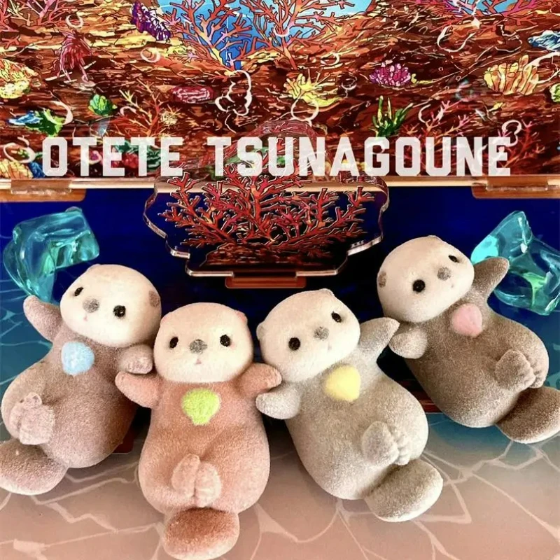 

Оригинальные YELL капсульные игрушки, аквариум, серия животных, милая маленькая кукла-ленивец с водой, флокированные игрушки, коллекция украшений, подарки для детей