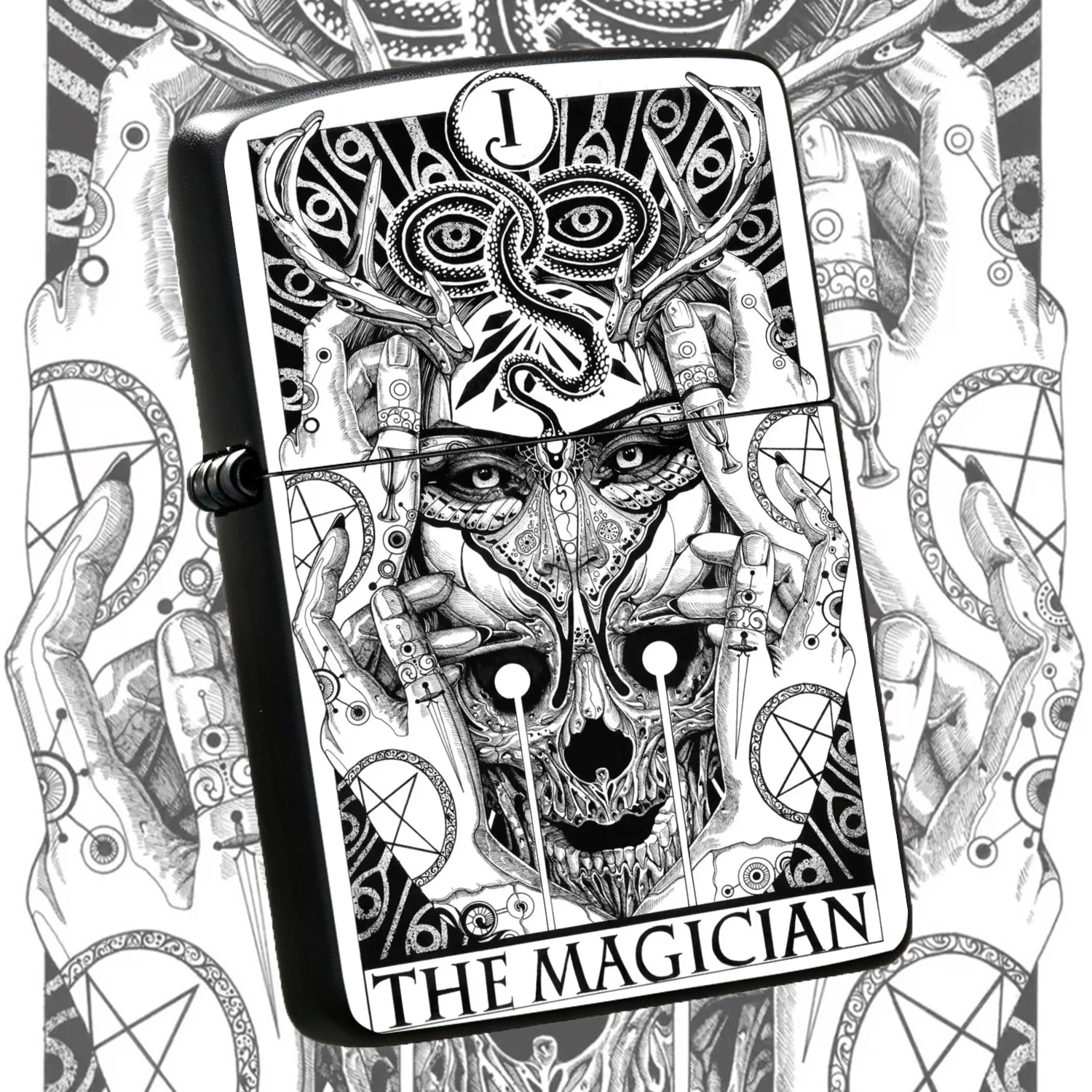 Vintage Collectible Show - Vintage Dark Tarot The Magician Themed