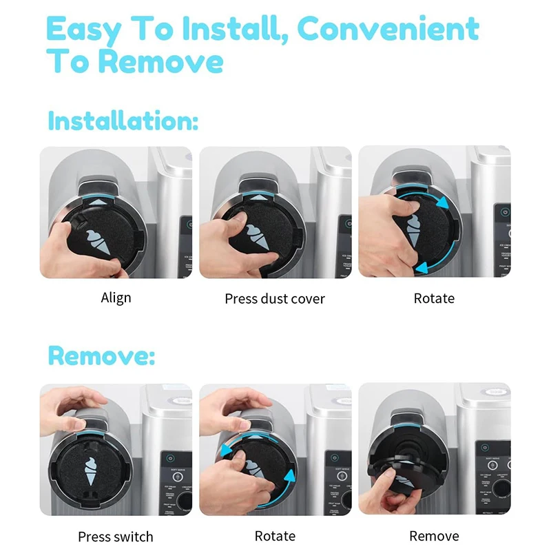 1/2/3 個防塵シール蓋 NC701/NC700 シリーズアイスクリームメーカー交換アクセサリー 2025 夏