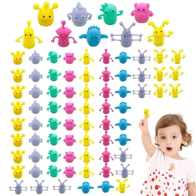 

Stress Robot Toys 80pcs Mini Robot Sensory Toy Rubber Cute Stress Relief Dolls For Christmas Party Favors Halloween School Prize