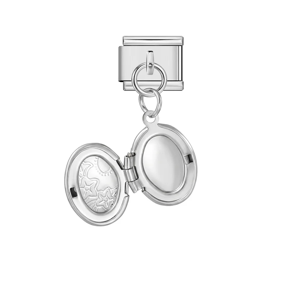 URING Medaillon Liebesherz-Anhänger Italienischer Charm-Anhänger 9mm Damen Herren Gedenkarmband Edelstahl Armband DIY Perlen Geschenk Schmuck – Detail 13