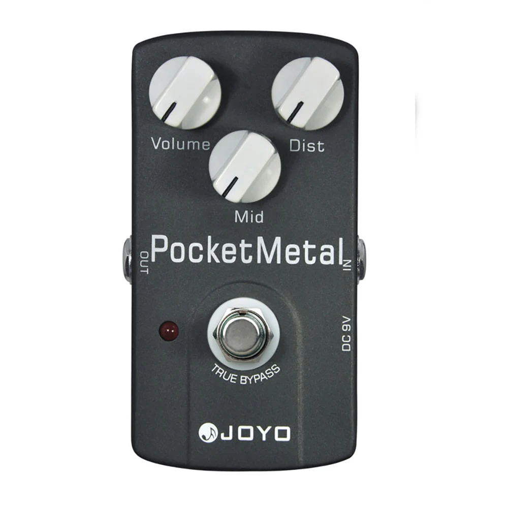 

JOYO JF-35 Pocket Metal Distortion Pedal Huge Metal Distortion Sounds Electric Guitar Effect Pedal with Mid Adjustment Knob