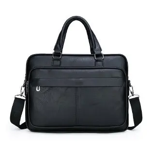 Borsa da lavoro da uomo borsa a tracolla di lusso in pelle Pu di grande capacità Tote Bolsas borsa a tracolla impermeabile nera