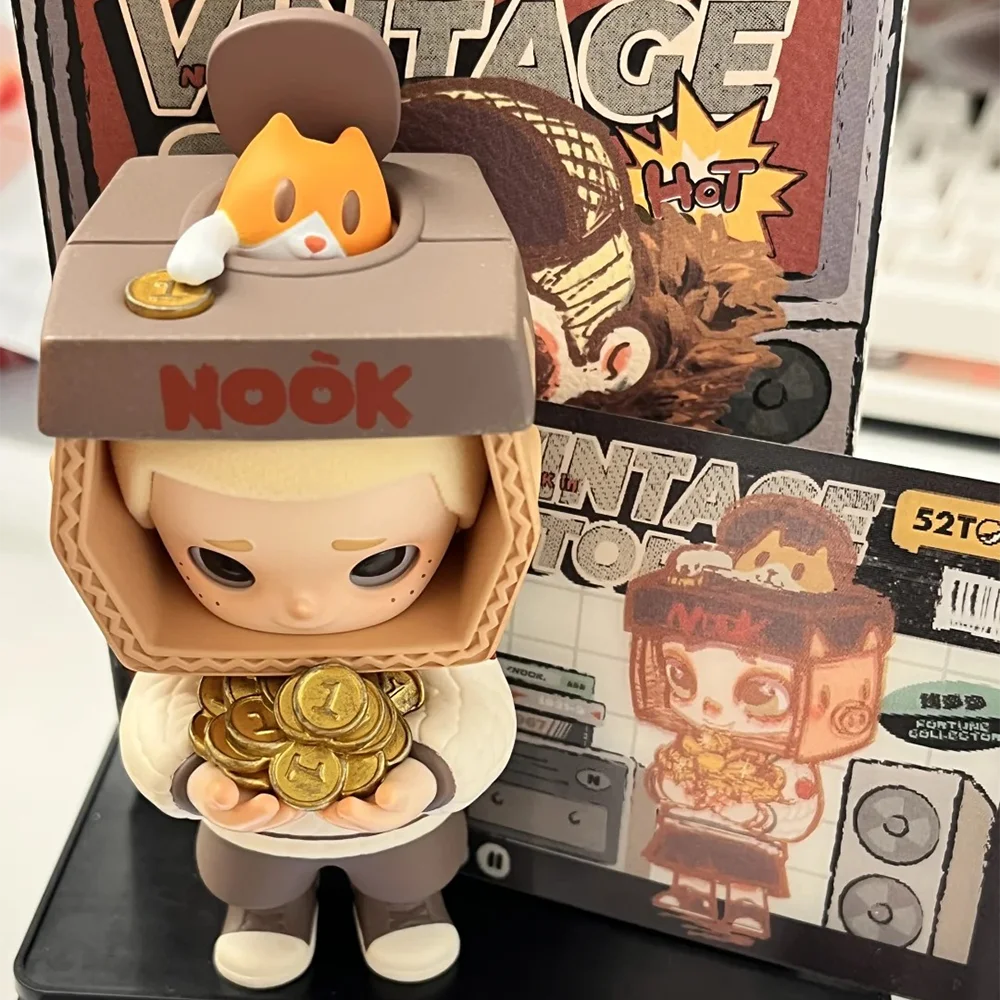 Nook In Vintage Store Series صندوق أعمى Caixa Caja Boy Doll Nook صندوق الغموض الكرتون جمع نموذج ديكور لعبة الصبي هدية عيد ميلاد
