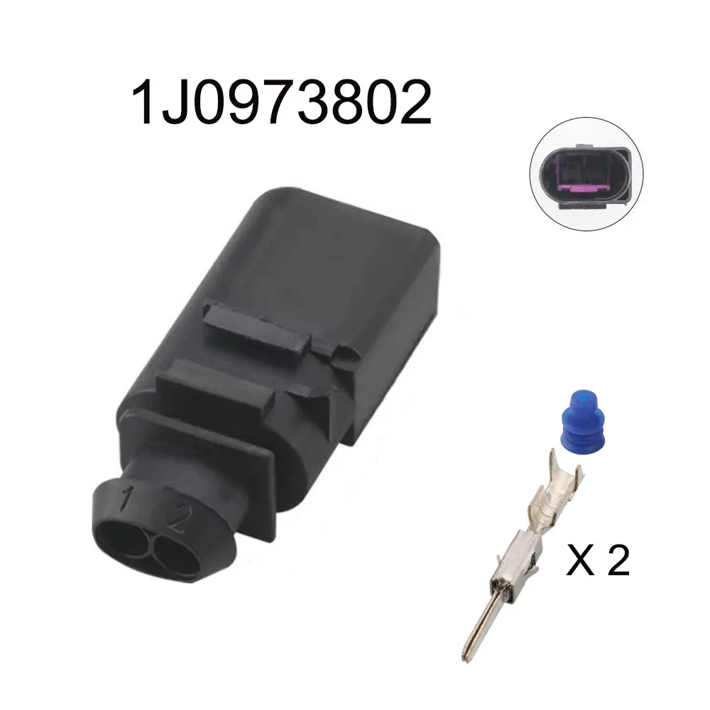 Imagem -02 - Conector de Cabo Impermeável Auto Wire Plugue Automotivo Soquete Masculino Família Inclui Terminal Seal Pin 100conjunto 1j0973802 1j0973702