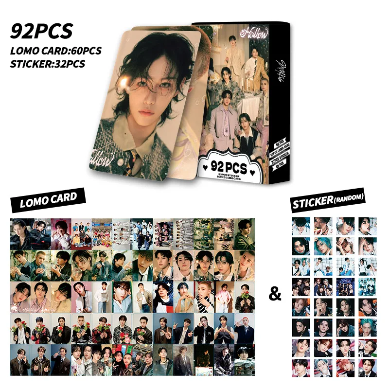 92Pcs straykKids skzoo Double-sided LOMO Cards Hot Kpop Merch New Album HD Photocards Box Set In Stock