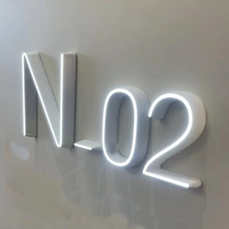 Letras LED acrílicas completas personalizadas, letrero LED para tienda, publicidad, nombre del negocio, letreros de nombre de la tienda