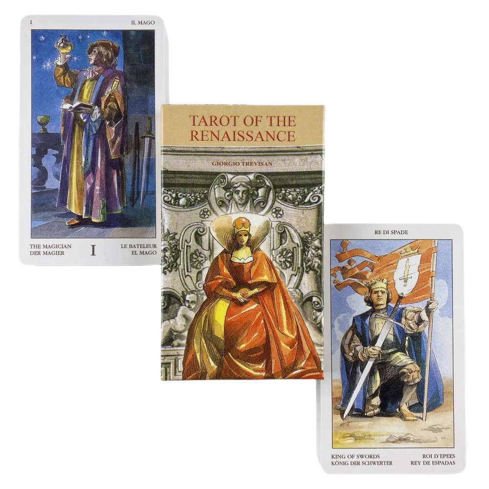 Tarot Of The Renaissance Cards A 78 Deck Oracle English Visions Divination Edition Borad Playing Games