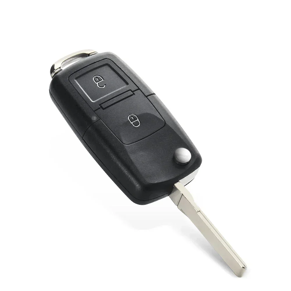 KEYYOU Nowy kluczyk do Volkswagena Vw Jetta Golf Passat Beetle Skoda Seat Polo B5 Zdalny kluczyk samochodowy Składane etui na kluczyk