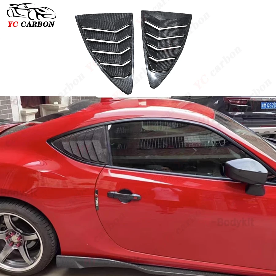 

For Toyota GT86 GR86 Subaru BRZ Cabon fiber Blinds Car Rear Window Louvers Car Rear Window Blinds Side Tuyere Louvers Vent