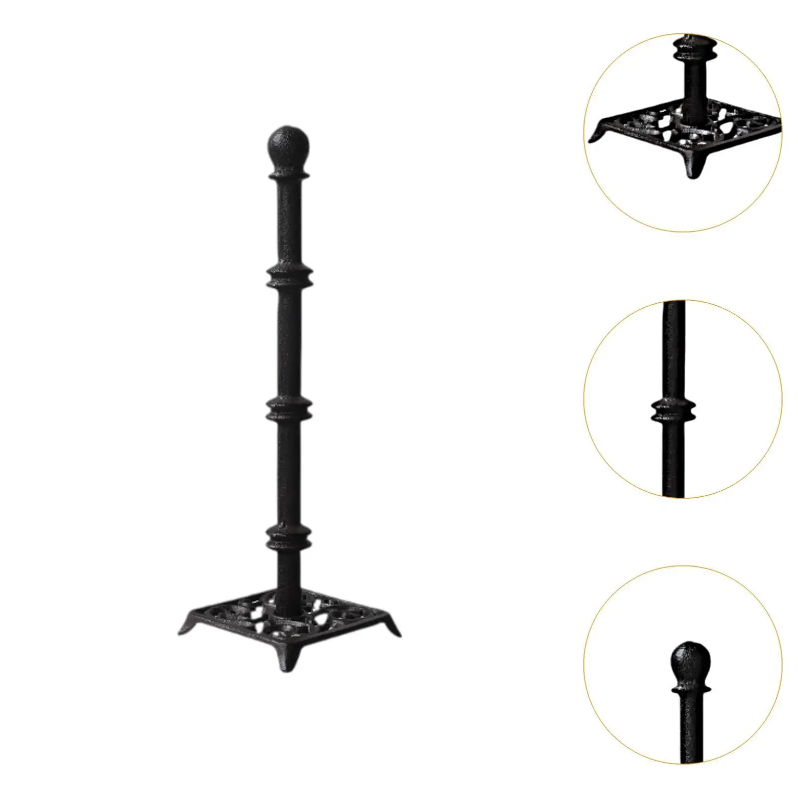 Paper Towel Holder Stable Simple Cast Iron Sturdy Kitchen Decor Toilet Paper Stand for Kitchen Toilet Home Countertop Restroom
