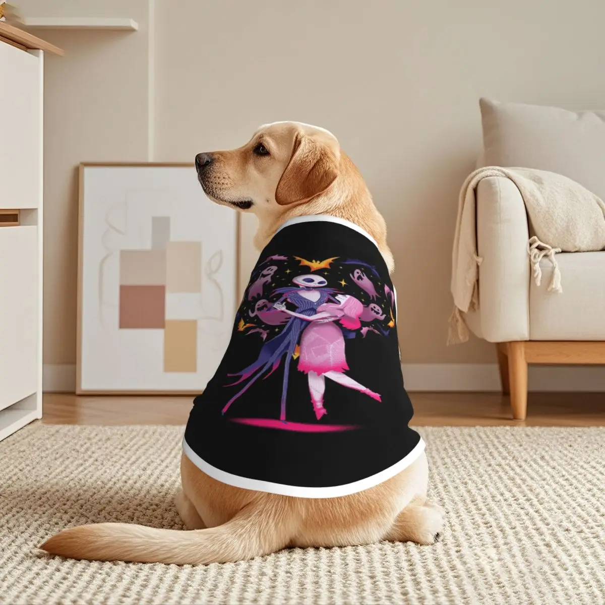 Chaleco personalizado para mascotas Jack Skellington, chaqueta suave para cachorros de pesadilla antes de Navidad, ropa transpirable para mascotas, accesorios para perros