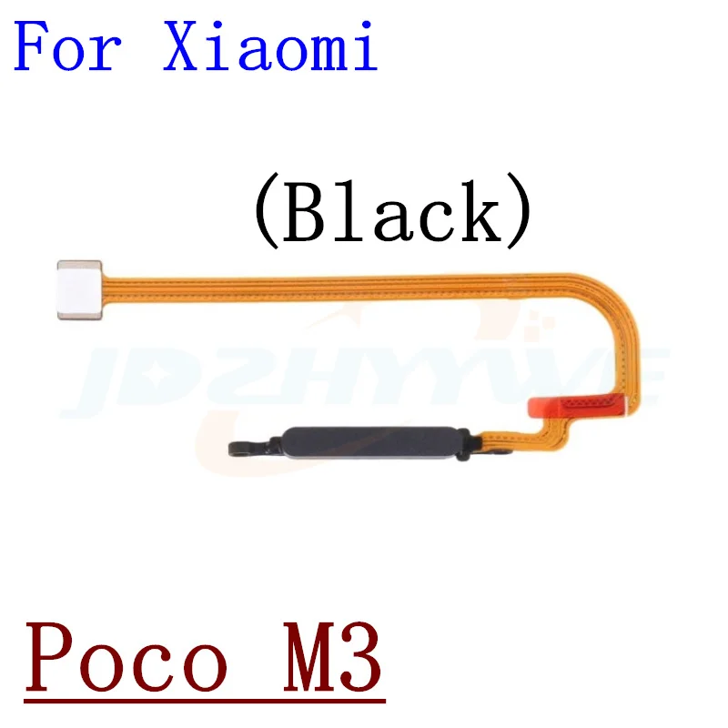 For Xiaomi Poco M3 Pro M3pro 5G Home Button Back Touch ID Scanner Fingerprint Sensor Flex Cable Phone Parts