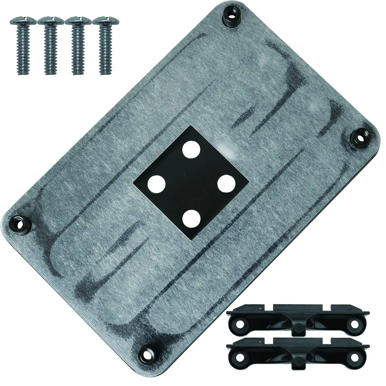 AM4 Backplane, CPU Heatsink Bracket Backplane Backplate Back Sheet Iron Plate for AM4, AM4 Backplane Back Black