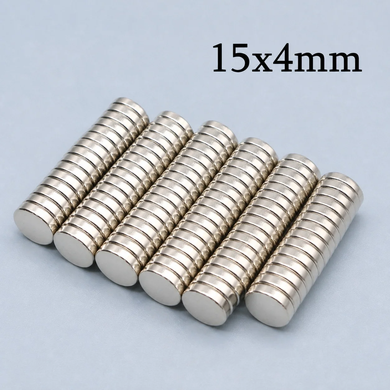 Industrial Standard Magnetic Alloy Durable Waterproof Neodymium Magnet Disc 15x4mm for Laboratory Use Whiteboard