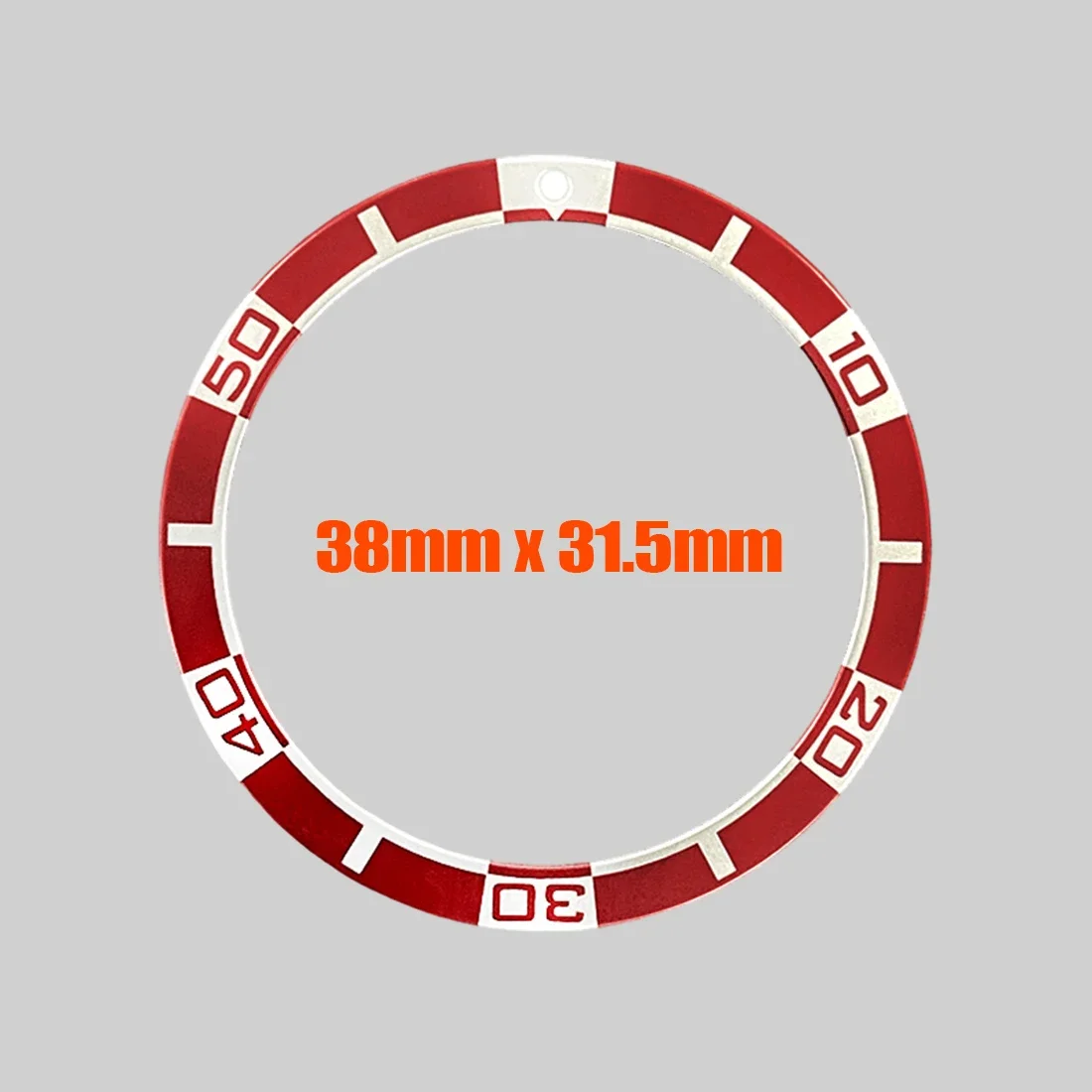 38mm Flat Aluminium Bezel Insert SKX007 Bezel Ring Fit for Seiko SKX007 SRPD Watch Case NH35 Case 38x31.5mm Flat Bezel Ring