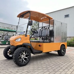 72V AC Motor Lithium Battery Electric Utility Golf Cart Truck Vehicle Multipurpose Vehicle with Closed Cargo Box