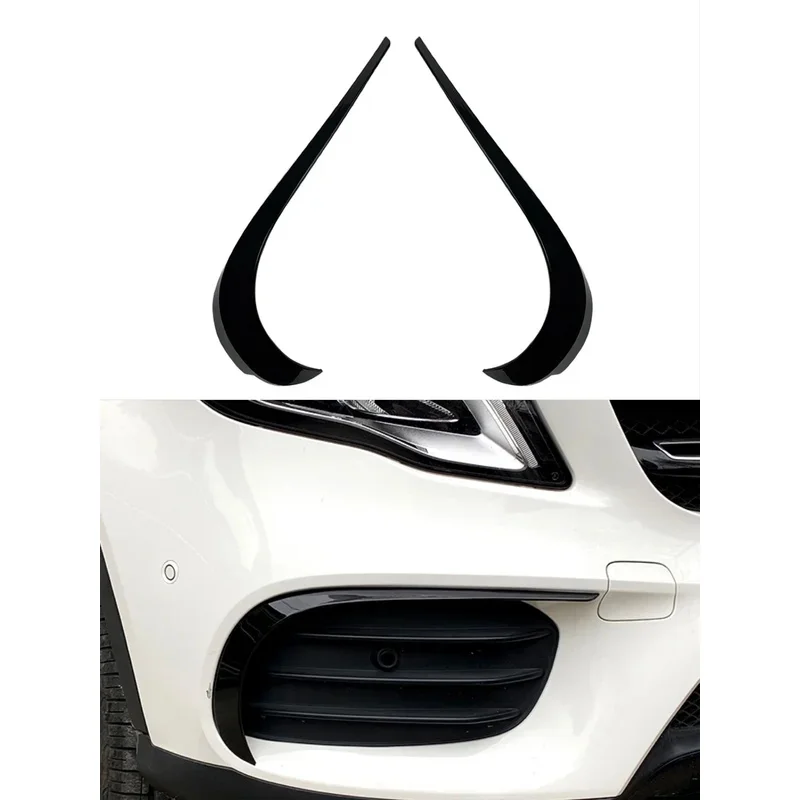 

Front Bumper Spoiler Lip Splitter Trim ABS Fit For Mercedes Benz GLA-Class GLA220 250X156 2017 2018 2019 Black