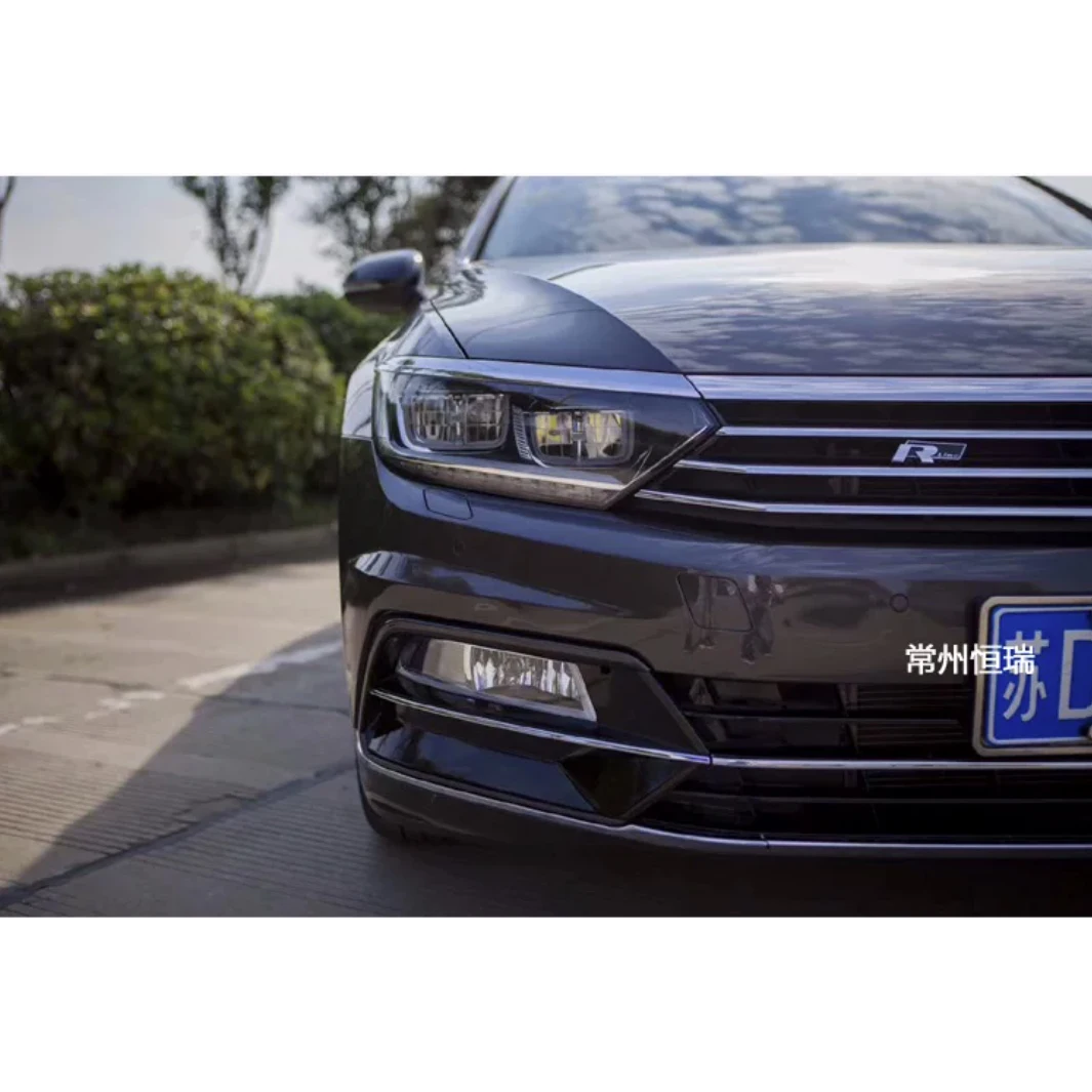 Front Side Fog Light Grill Fog Lamp Cover For VW Passat B8 Rline Bumper Accessory 2016 2017 2018 - view 3