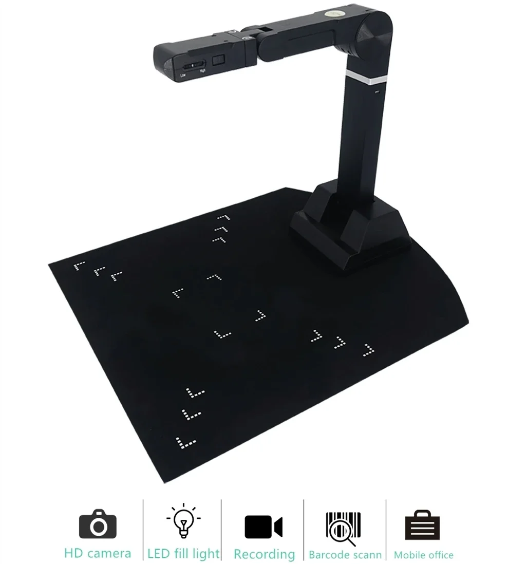 Visualized Handheld Hd Usb A4 Book Scanner A3 Automatic Management Document Scanner Camera