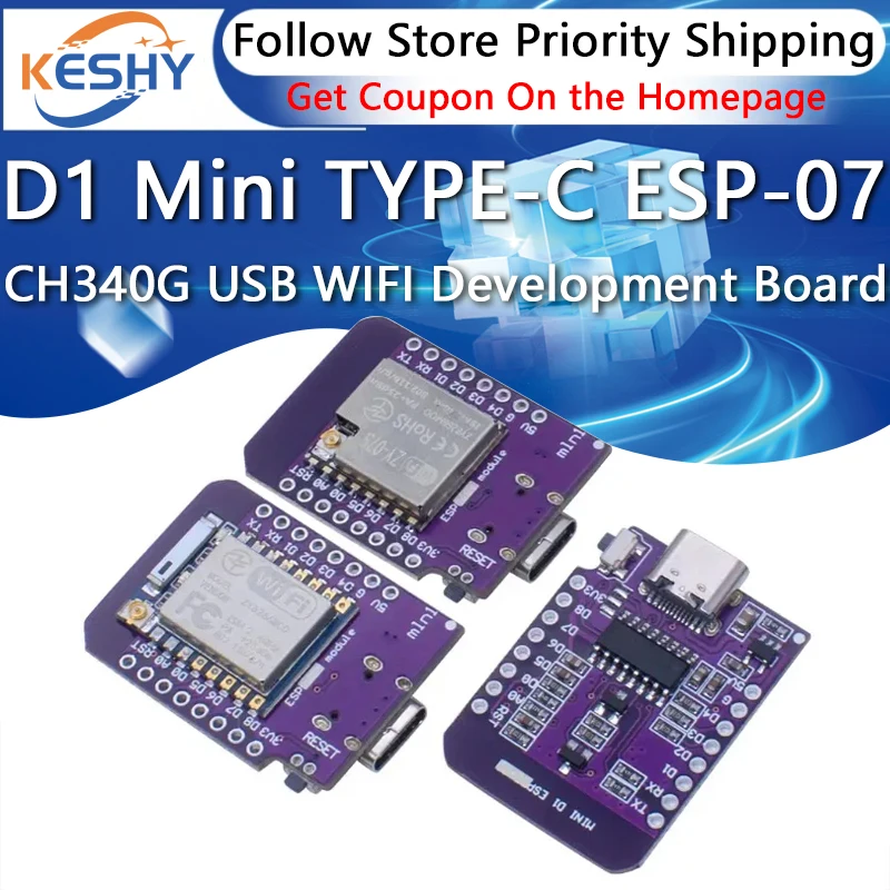 D1 Mini TYPE-C ESP8…