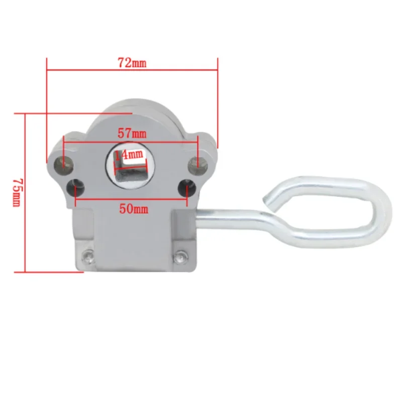 1PCS Telescopic Awning Head Manual Worm Gear Parts Aluminum Alloy Hand Crank Replacement Gearbox Awning Accessories