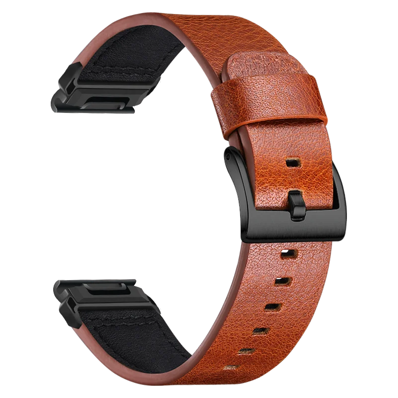 20/22/26mm Quickfit Lederen Smartwatchband voor Garmin Epix Gen 2 Instinct 2X Fenix 7X 7 6X 6 Pro 5 5X Plus Armbanden Horreband